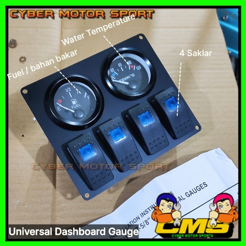 Jual indikator sensor dan bracket water temperature mobil universal ...