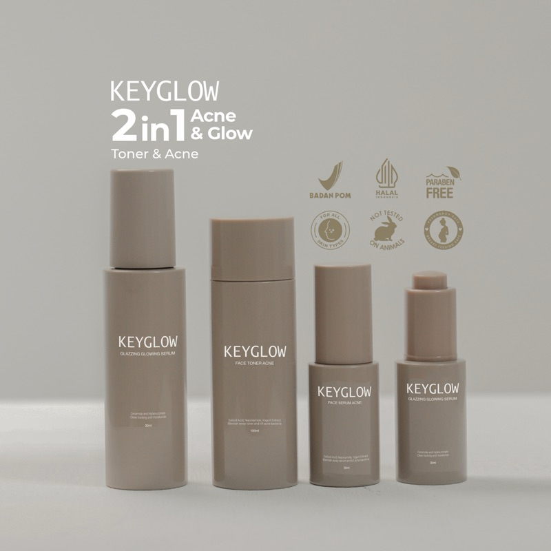 Jual KEYGLOW 2 in 1 - ACNE & GLOW [NEW FORMULA - BPOM] | Shopee Indonesia