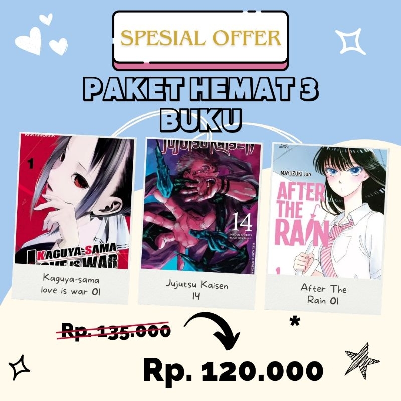 Jual Paket Hemat 3 Buku Bebas Pilih | Shopee Indonesia