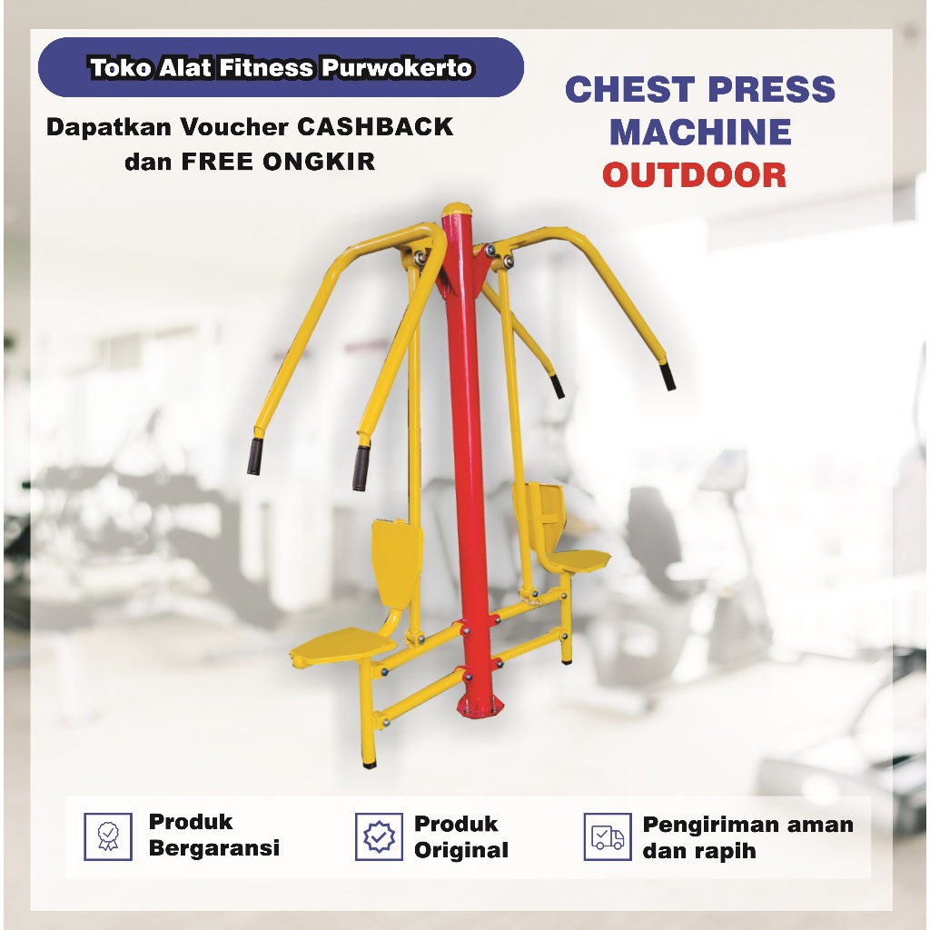 Jual Alat Fitness Outdoor Custom Chest Press Machine taman dan alun ...