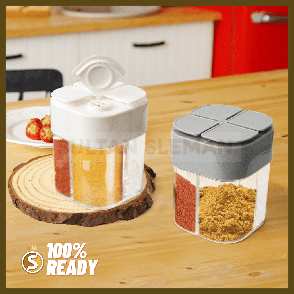 Jual Kotak Bumbu 4 Sekat / Botol Bumbu Dapur / Tempat Bumbu Dapur 4 in ...