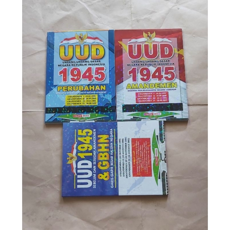 Jual UUD 1945 Amandemen - UUD 1945 Perubahan - UUD 1945 & GBHN | Shopee ...