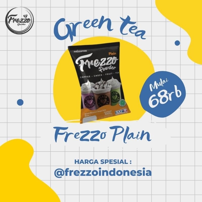 Jual Bubuk Minuman rasa Green Tea PLAIN 1 Kg /Powder green tea tanpa ...