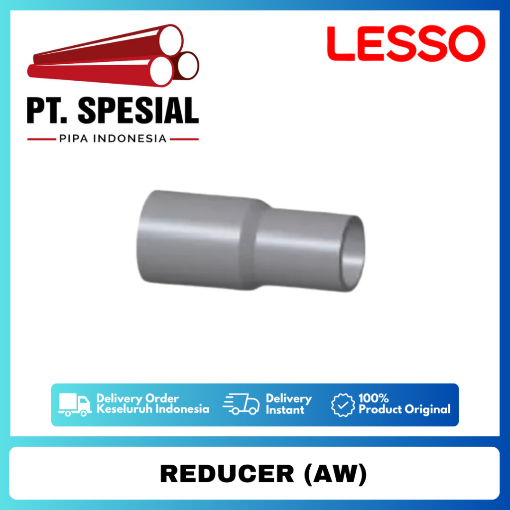 Jual Vlok Sock PVC AW Lesso 2 x 1 Inch / Reduced Sock PVC Lesso ...