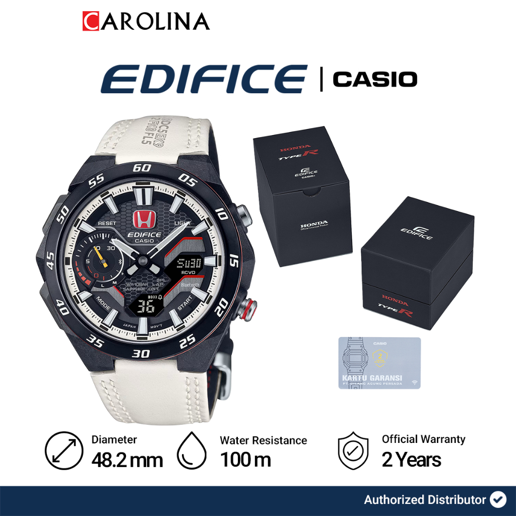 CASIO EDIFICE Mens Watch ECB-2200HTR-1AJR HONDA TYPE R Edition LIMITED New 2023 | EDIFICE Honda TYPE R Edition ECB-2200HTR | 時計 | カシオエディフィス