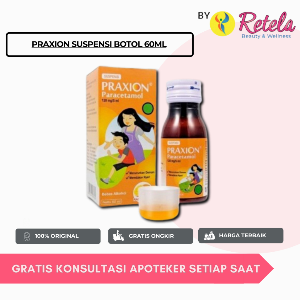 Jual PRAXION SUSPENSI BOTOL 60ML / PARACETAMOL | Shopee Indonesia
