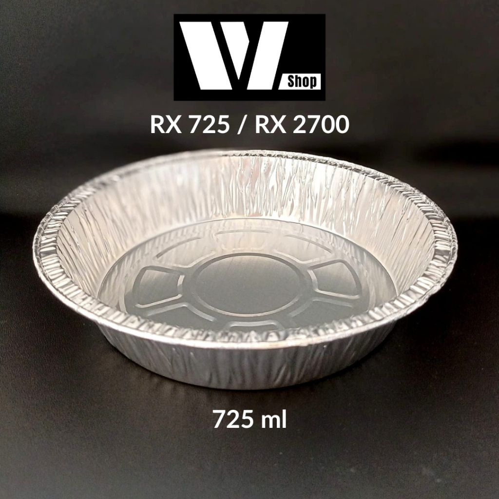 Jual Aluminium foil Bulat 725ml RX725 RX2700 / Alumunium Tray Bulet 725 ...