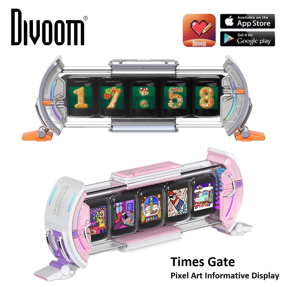 MÀN HÌNH HIỂN THỊ THÔNG TIN ĐA NĂNG DIVOOM TIMES GATE | PIXEL ART Informative Display