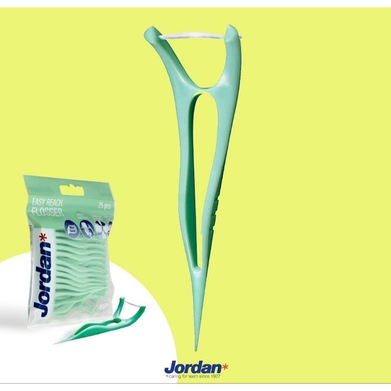 Jual Jordan Dental Floss Easy Reach Flosser 25pcs / Tusuk Gigi Benang ...