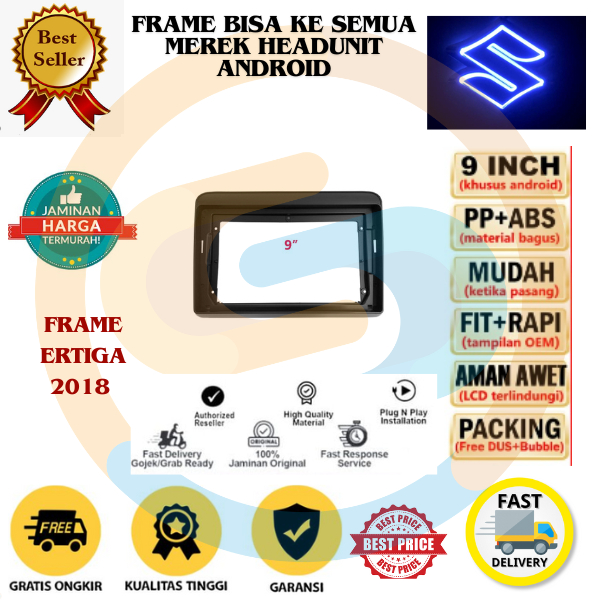 Jual FRAME HEAD UNIT ANDROID 7 INCH / 9 INCH / 10 INCH SUZUKI ERTIGA ...