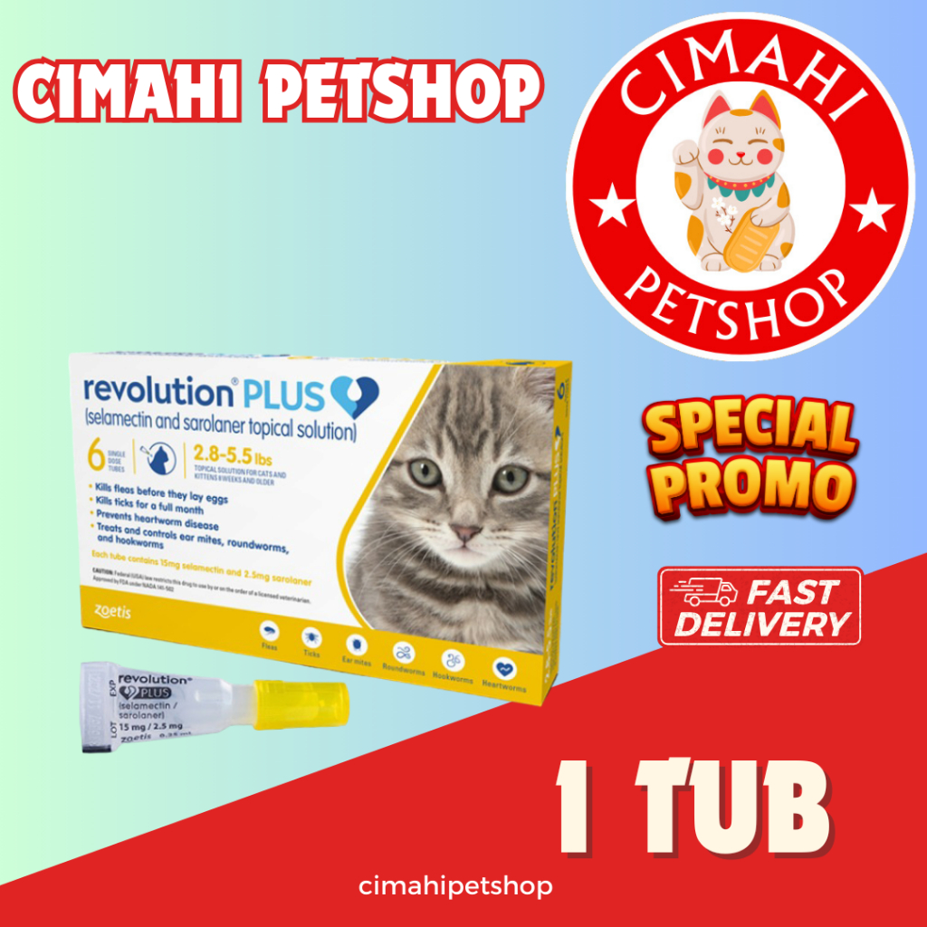 Jual Revolution Cat Plus Kitten 1 Tube (bb 1 -2.5kg) | Shopee Indonesia