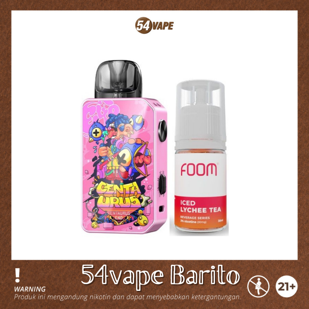 Jual Lost Vape Centaurus E40 Pod 1400mAH 3ml + Liquid Foom Salt Nic ...