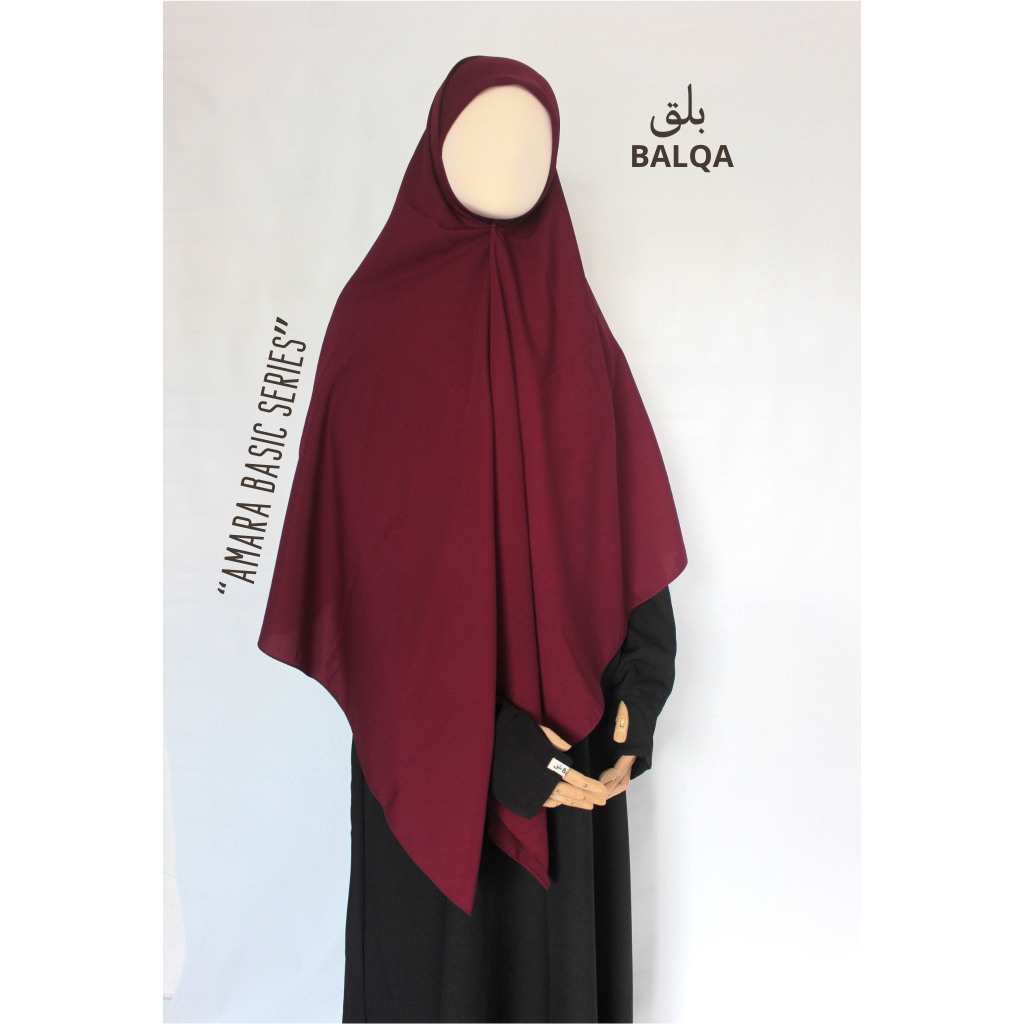 Jual Amara Khimar Square Jilbab Segi4 Jumbo Ukuran 130 & 150 (FREE ...