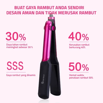 GM Bear Catokan Rambut Lurus Tahan Lama 1333 Vlasy Alat Catok Rambut Hair Straightener