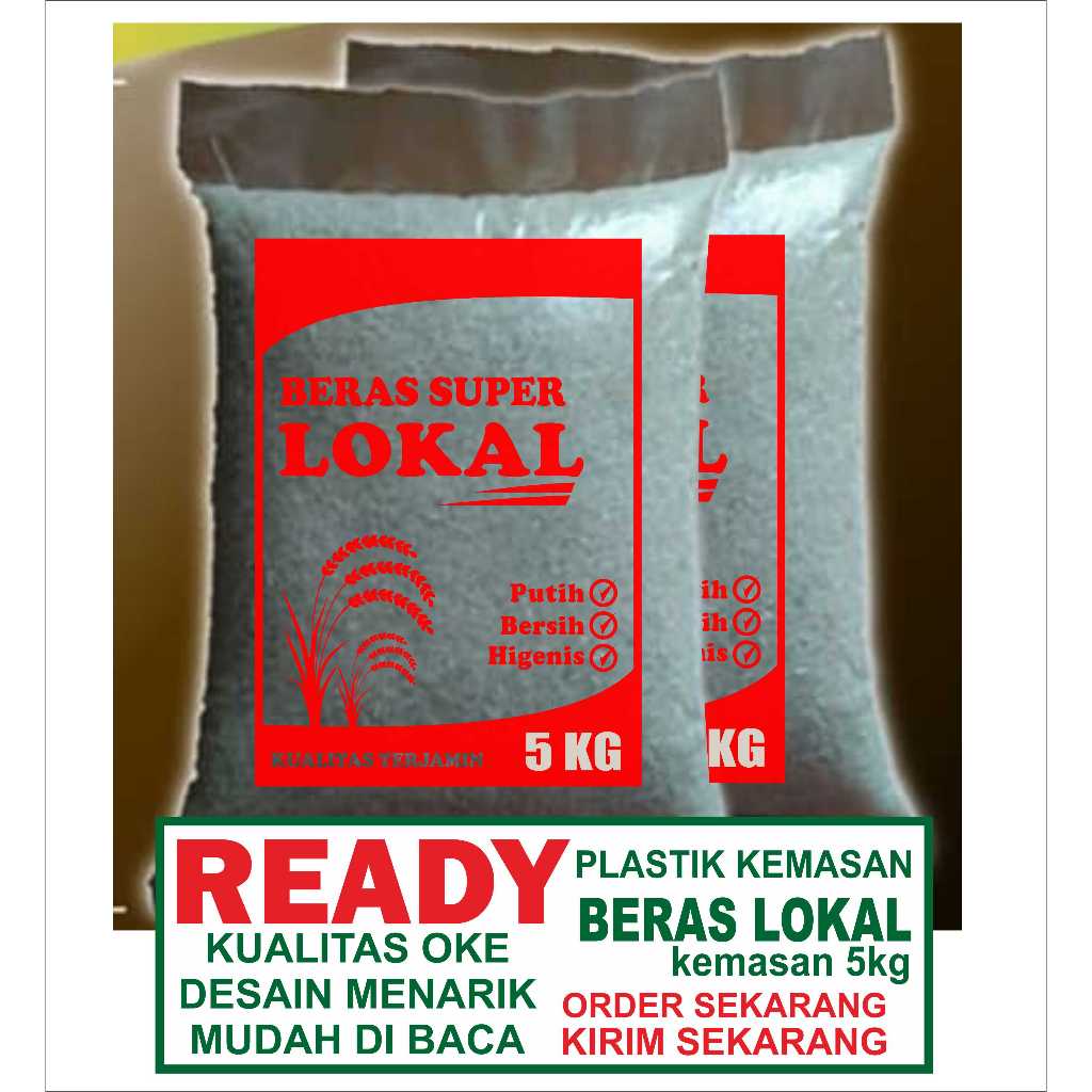 Jual PLASTIK KEMASAN BERAS 5 KG | Shopee Indonesia