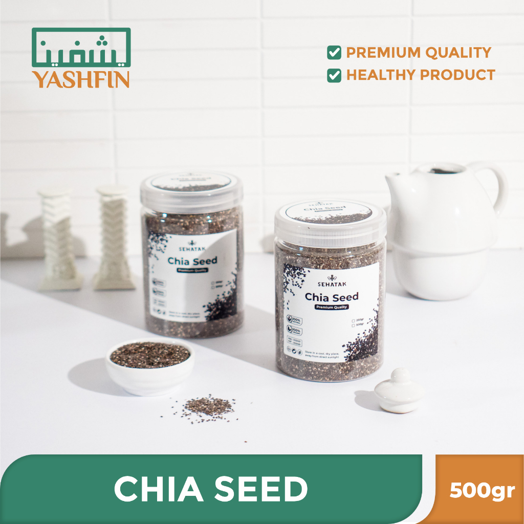 Jual Chia Seeds, biji chia, organic chia seed 500gr VIP | Shopee Indonesia