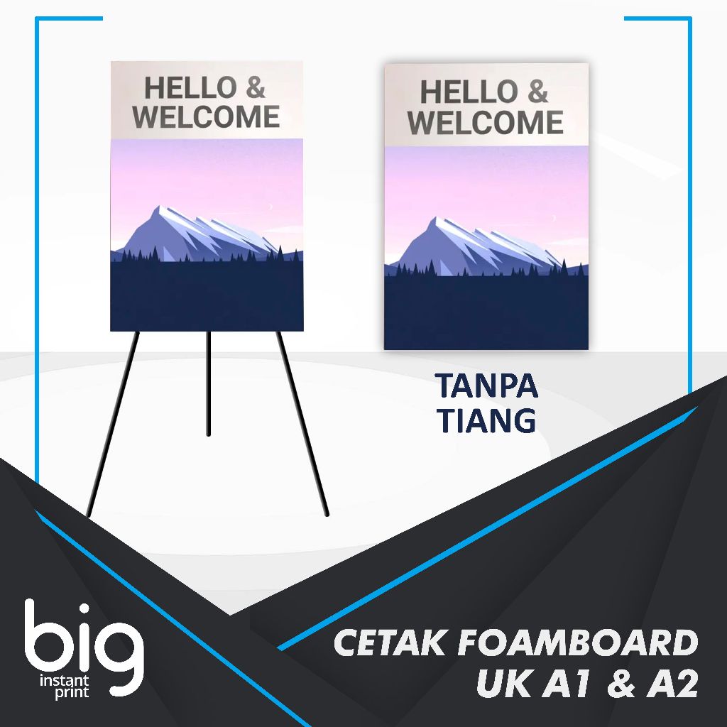 Jual Cetak Foamboard + Stiker | Tripod Banner | PRINT FOAMBOARD ...
