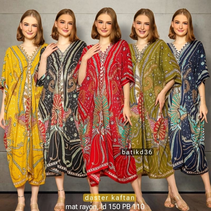 Jual Jessa Kaftan etnik Nathan cantik unik daster keren rayon premium