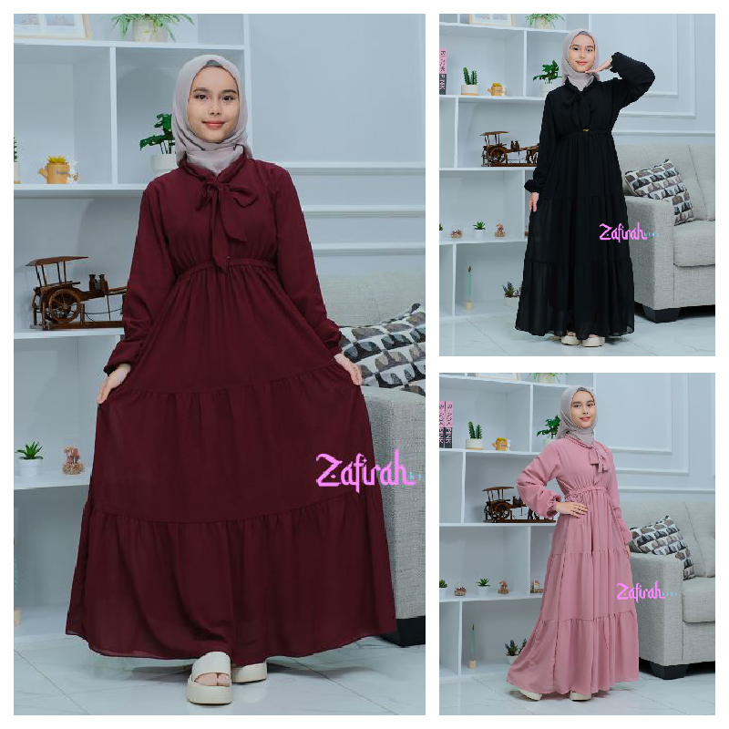 Jual Baju Gamis Anak Perempuan Adiba Dress Ceruty Baby Doll Armani