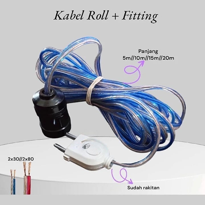 Jual KABEL ROLL + FITTING GANTUNG | Shopee Indonesia