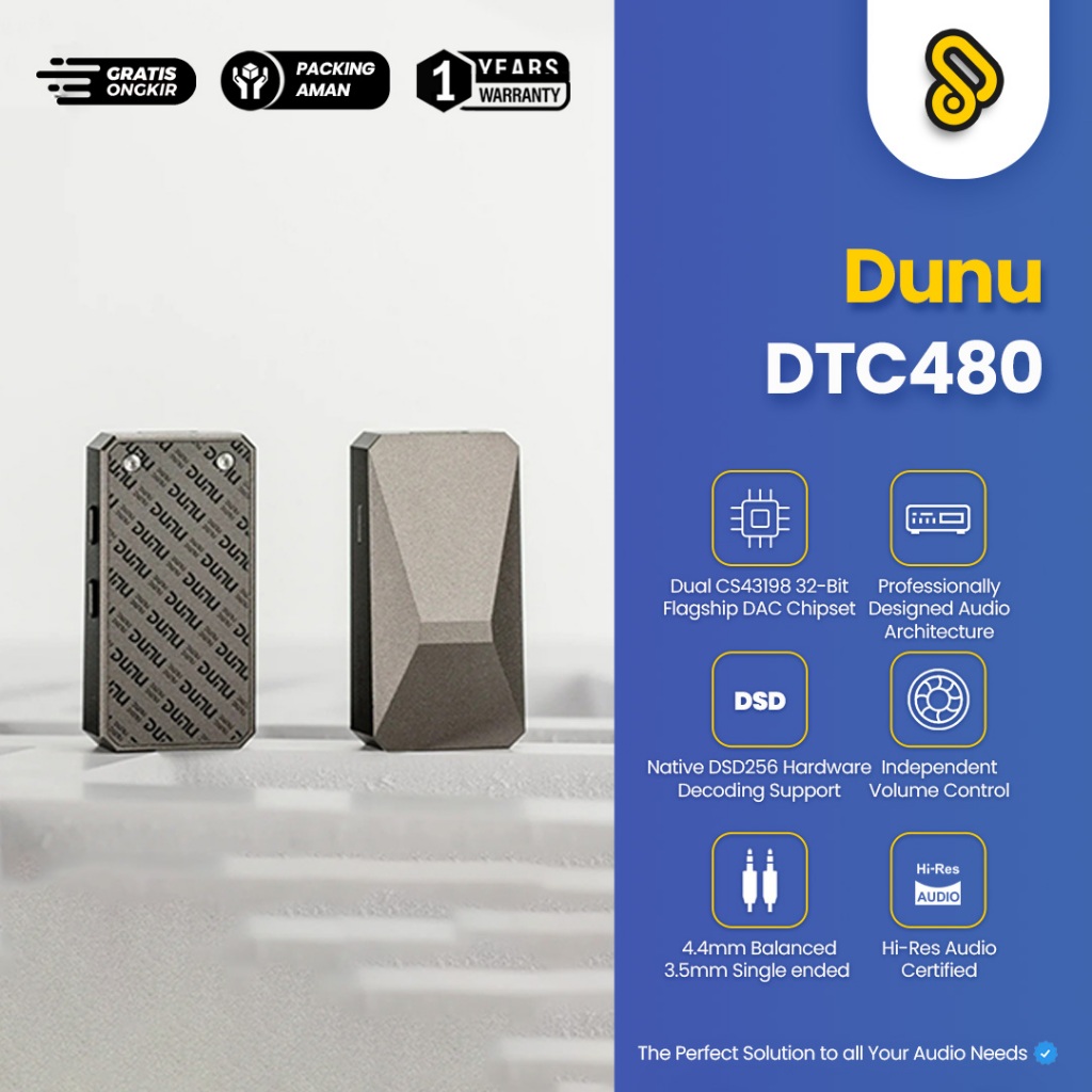 Jual DUNU DTC480 Flagship Dual CS43198 Portable DAC/AMP | Shopee Indonesia