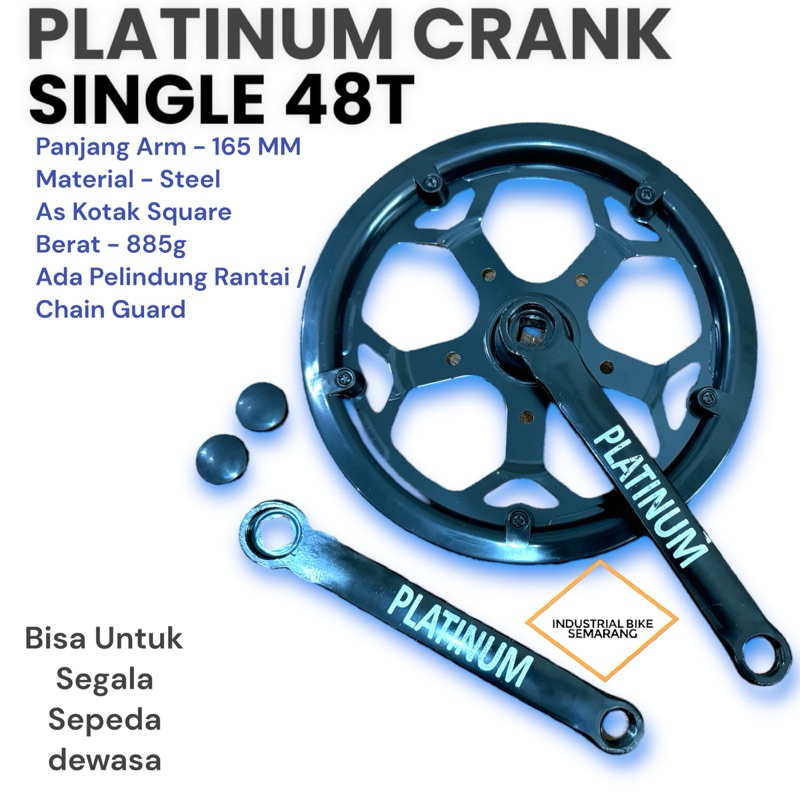 HOT Bicycle Crank Crank Pacific 48t Jual CRANK 48T SINGLE