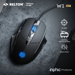 Gaming Mouse W1 Mikroswitch Kelas Gaming INPHIC