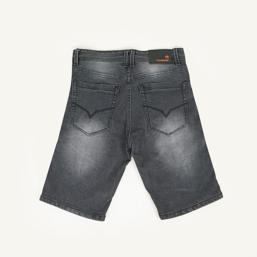 Jual VELOCUST - Celana Pendek Jeans Slimfit Sobek Lapis