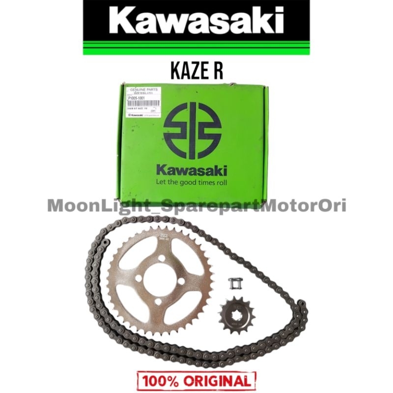 Jual GEAR GIR RANTAI SET KAZE R ORIGINAL ORI ASLI KAWASAKI KGP P1005 ...