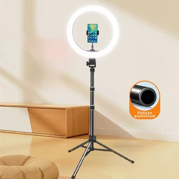 Tersedia Tripod Berdiri Di Lantai Braket Siaran Langsung Phone Holder 1 8M 2 1M Siaran Langsung