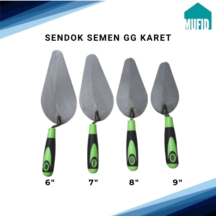 Jual Sendok Semen Centong Semen Gagang Karet 6 inch 7 inch 8 inch 9 ...