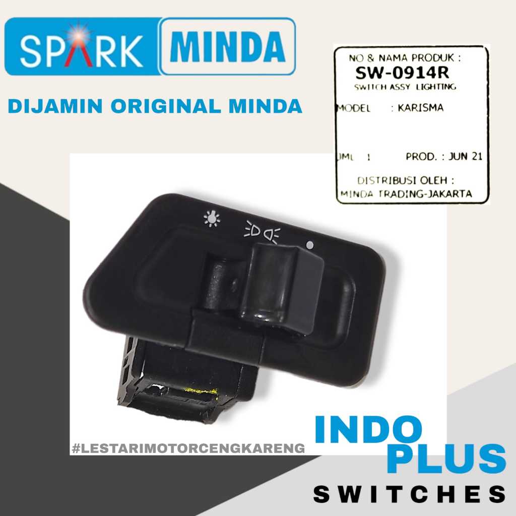 Jual MINDA TOMBOL SAKLAR LAMPU ON/OFF KARISMA SUPRA FIT NEW BEAT KARBU ...