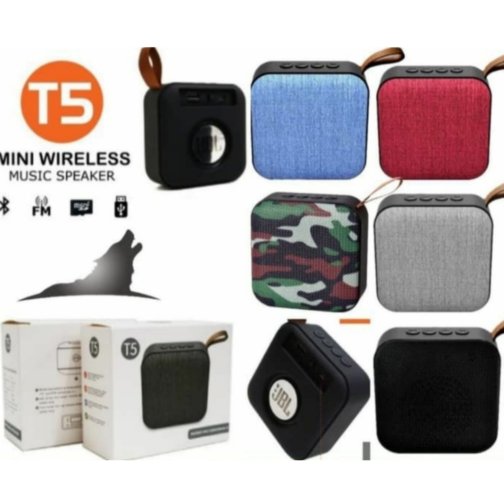 Jual Speaker Bluetooth Wireless Mini T5 Portable Music Box Salon Aktif ...