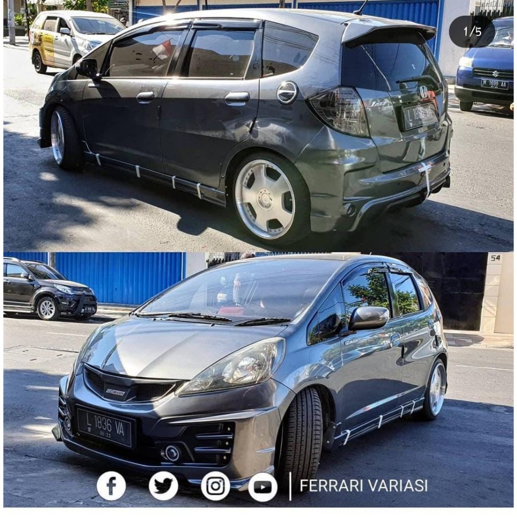 Jual BODYKIT JAZZ GE8 model mugen PLASTIK LOKAL | Shopee Indonesia