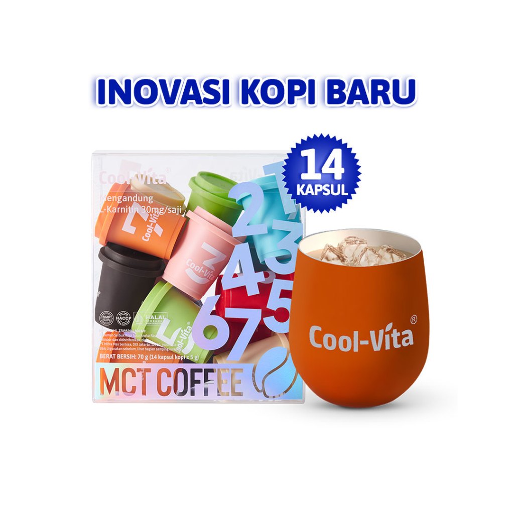 Jual [LIVE] Coolvita Big Box MCT Coffee Mix 14 Kapsul Inovasi Kopi Baru