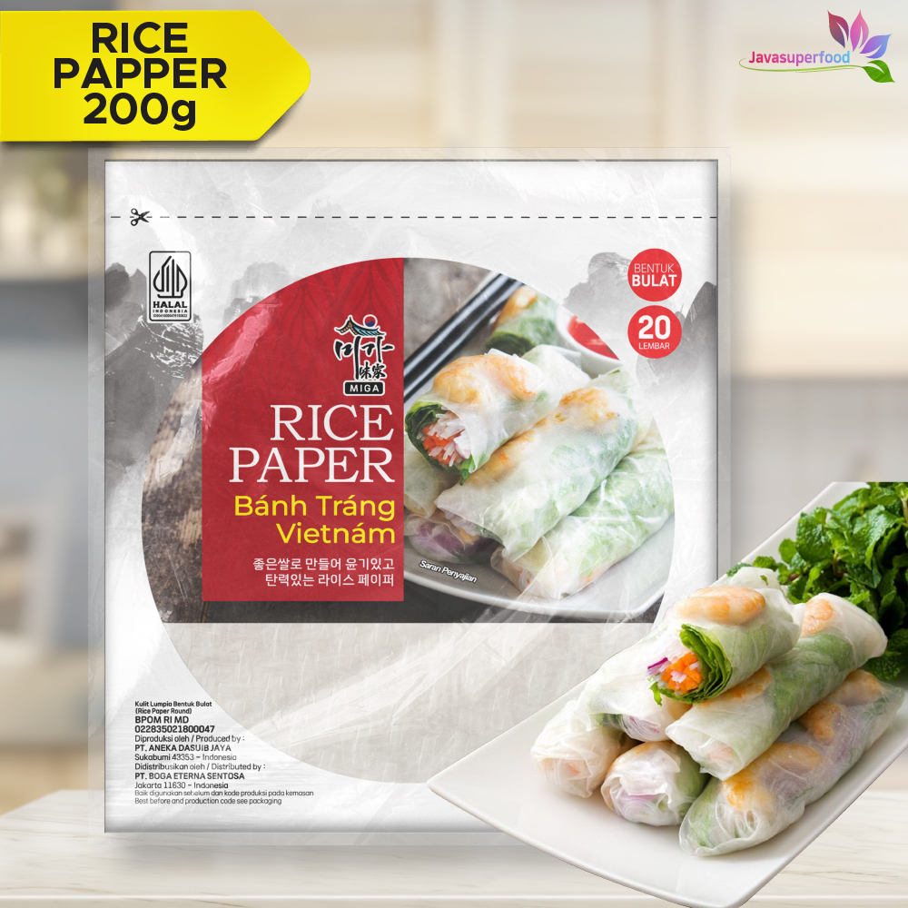 Jual Rice Paper Miga 200G / Banh Trang High Quality Rice Paper / Kulit ...