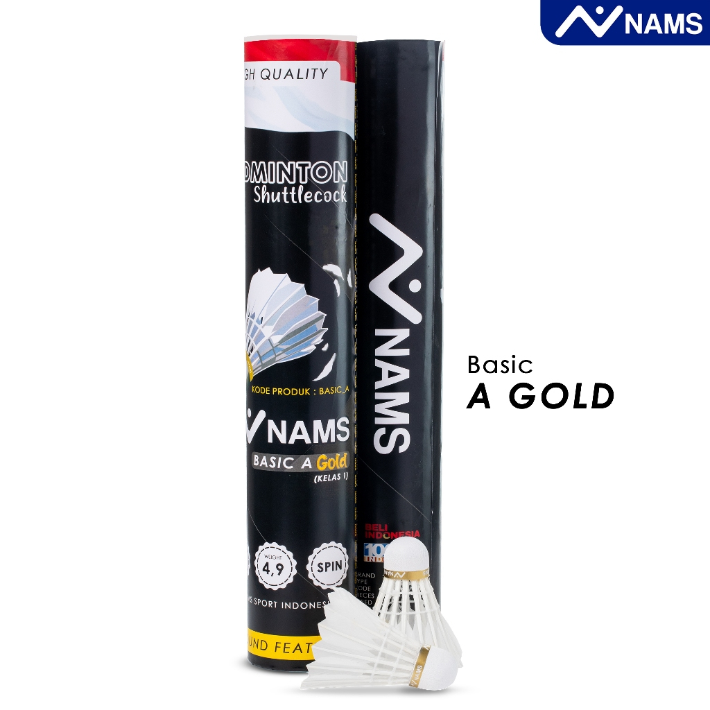 Jual Nams Shuttlecock Basic A Gold Hitam / Kok Badminton / Cock ...