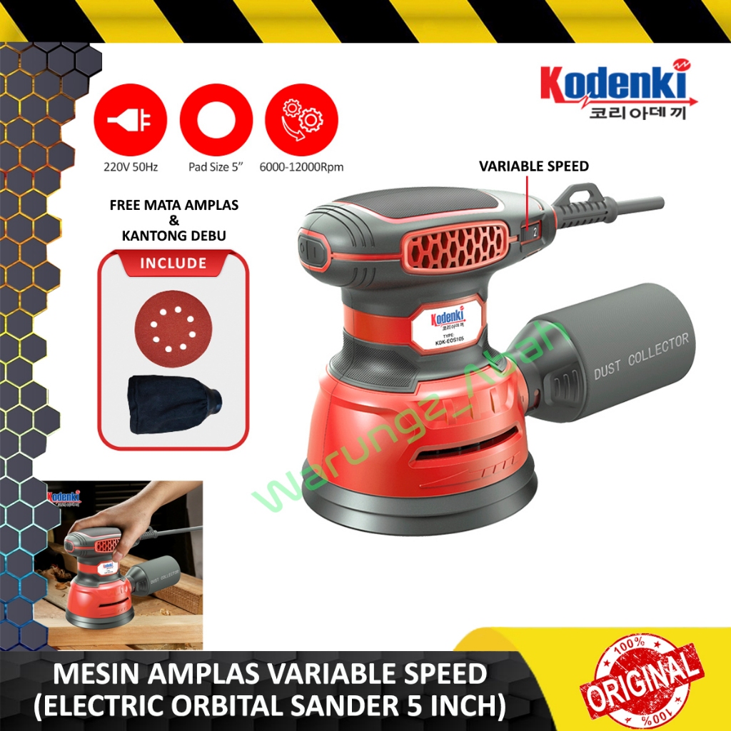 Jual ALAT MESIN ELECTRIC ORBITAL SANDER FOR WOOD WALL SANDING KERTAS ...