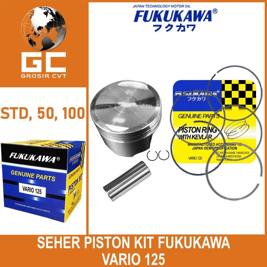 Jual Piston Seher KIT Vario 125 Techno Fi eSP LED Old New KZR STD 0,25 ...
