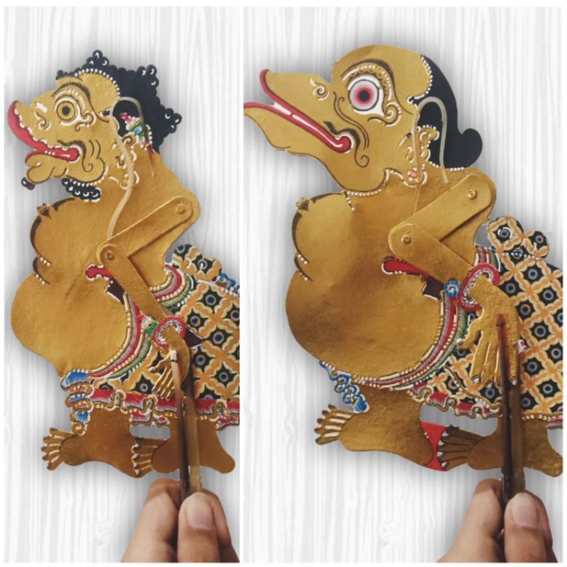 Jual Togog, Bilung Wayang Kulit Asli Jogja rapi halus | Shopee Indonesia