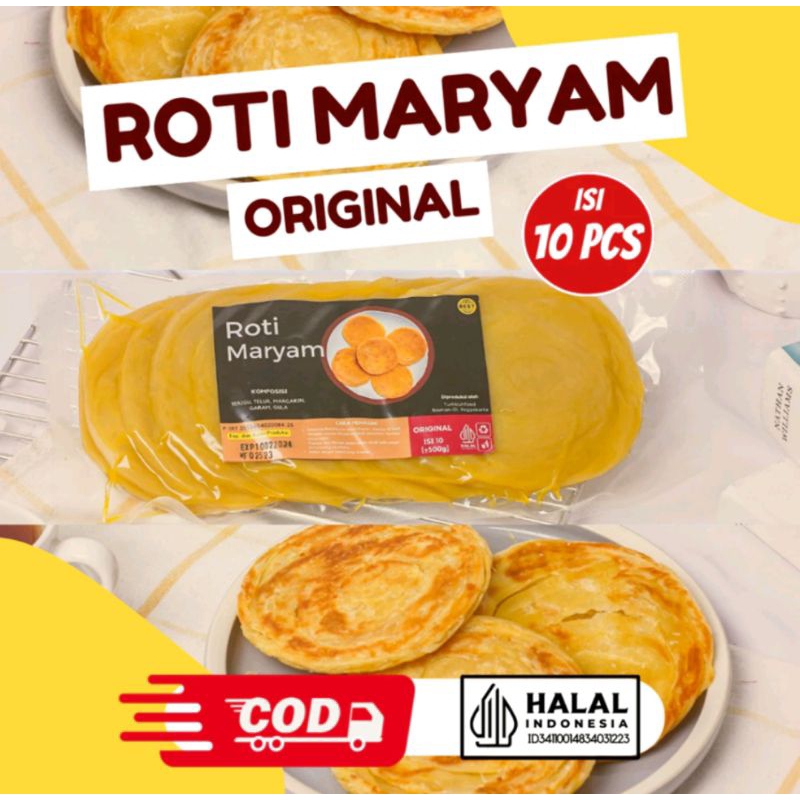Jual Roti Maryam 1 Pack isi 10 Roti Canai by Tumbuh Food Lembut ...
