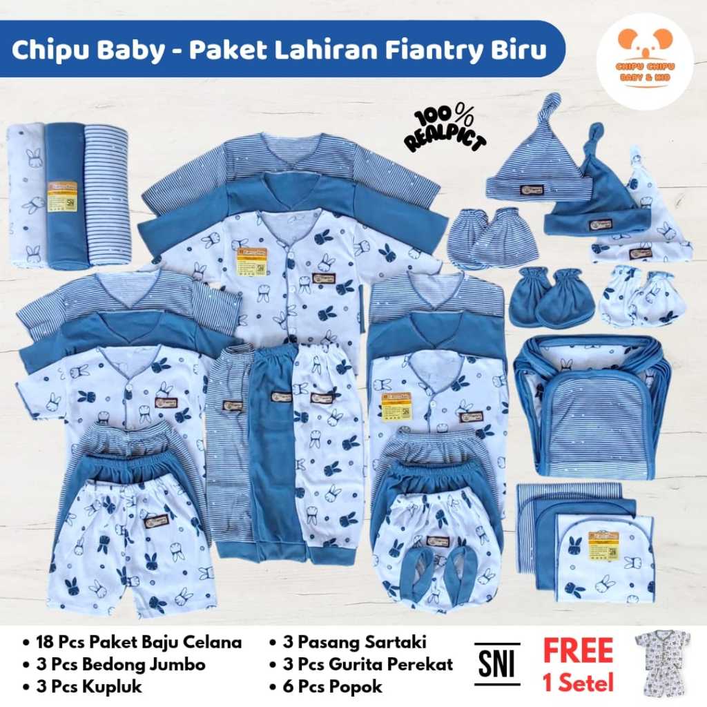 Jual Paket Komplit Lahiran Set Baju Bayi Baru Lahir Pakaian Bayi