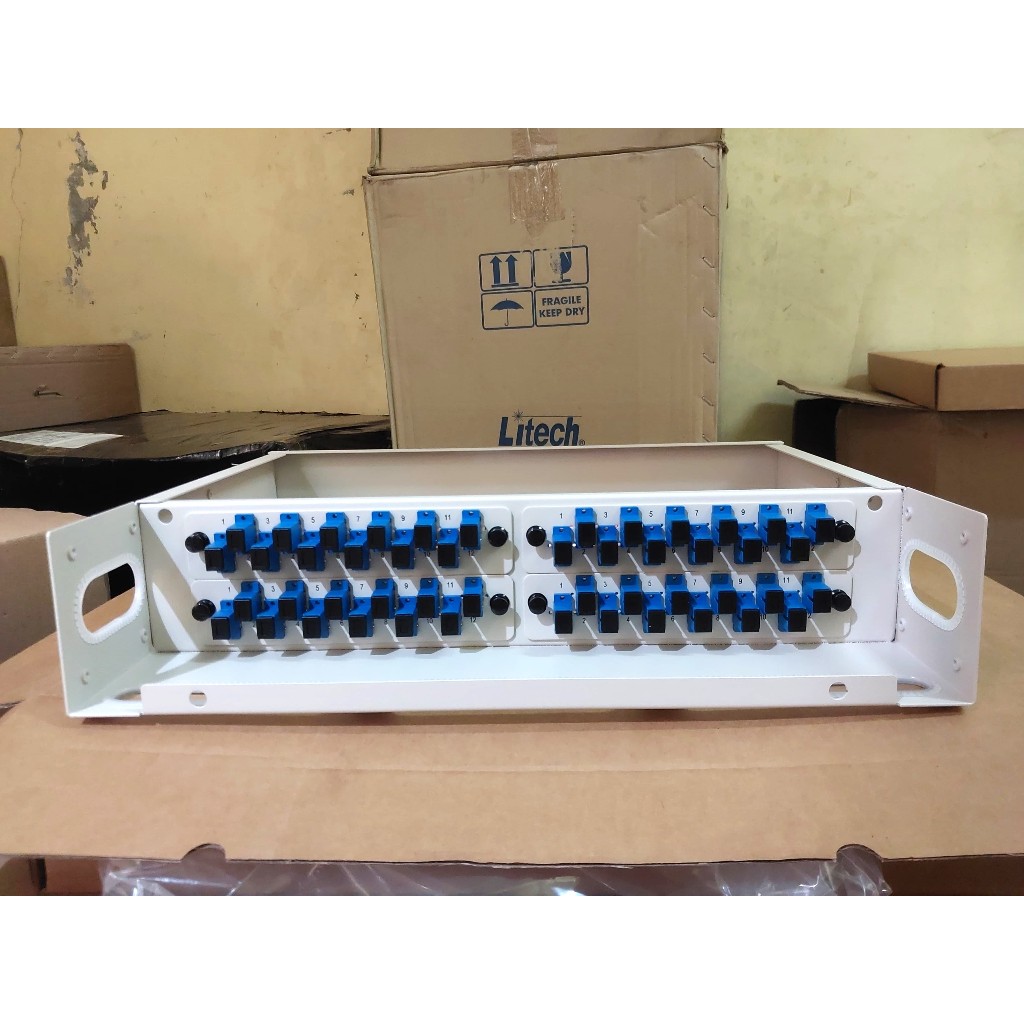 Jual OTB RACK 12 CORE LITECH LENGKAP ADAPTER PIGTAIL SC/UPC | Shopee ...