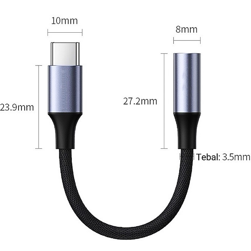 Jual RJ1 Konverter Adapter Headset DAC EA AN-102 / Splitter Earphone ...