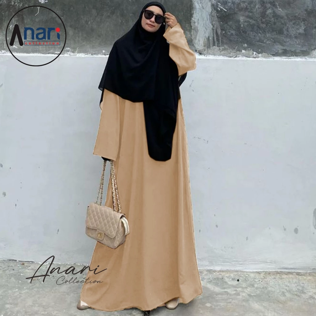 Tampilan Elegan Abaya Polos Dubai