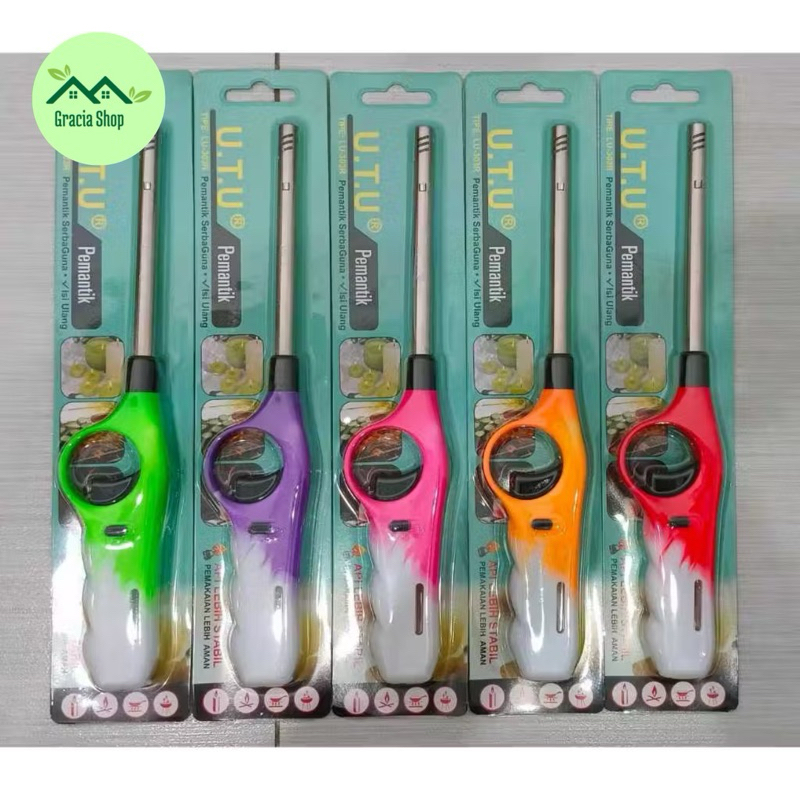 Jual Korek Api Gas Pemantik Lighter UTU / Pemantik Kompor Gas Bisa di ...