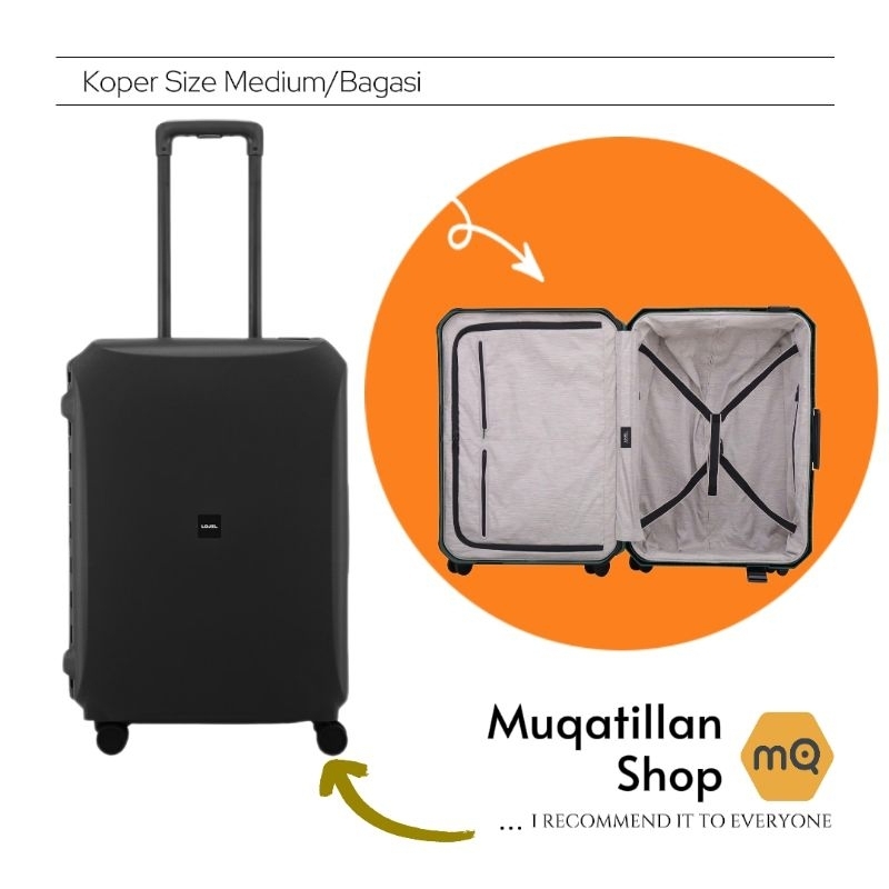 Jual Koper Lojel Voja Hardcase size Medium/26 Inch Black | Shopee Indonesia