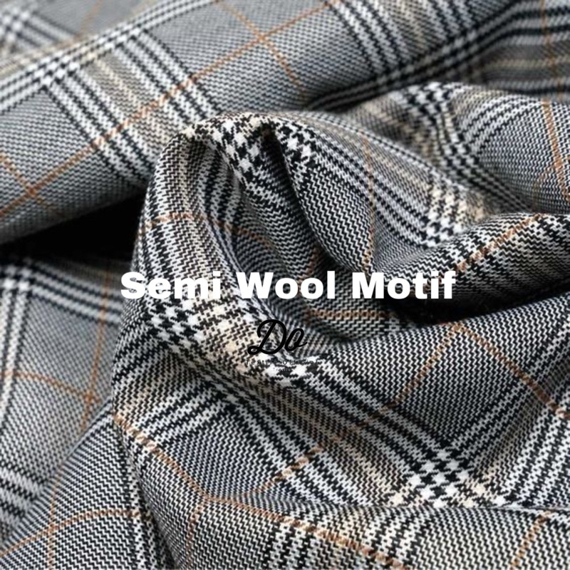 Jual KAIN SEMI WOOL MOTIF KOTAK BAHAN CELANA BLAZER/JAS PRIA WANITA ...