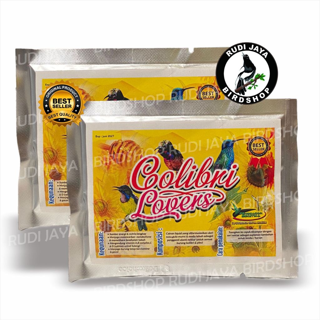 Jual COLIBRI LOVERS 1 SACHET NECTAR NEKTAR PAKAN MAKANAN