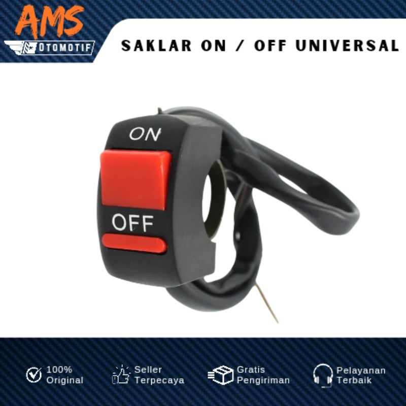Jual SAKLAR ON / OFF UNIVERSAL SEMUA MOTOR SWITCH ON OFF SAKLAR ON OFF ...